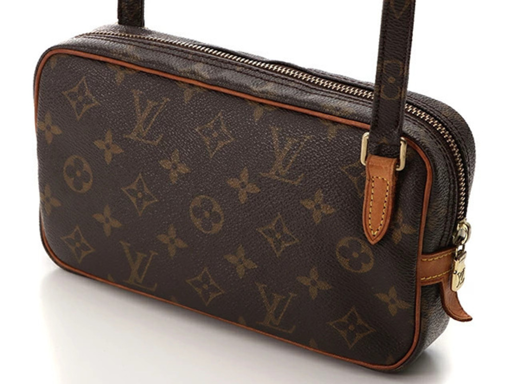 Louis Vuitton Bag Monogram Marly Bandouliere Shoulder Pochette Brown
